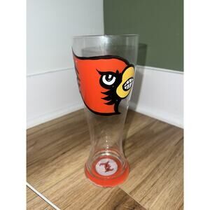 Louisville Cardinals Pilsner Glass NCAA Basketball Football Beer Cup Collectible